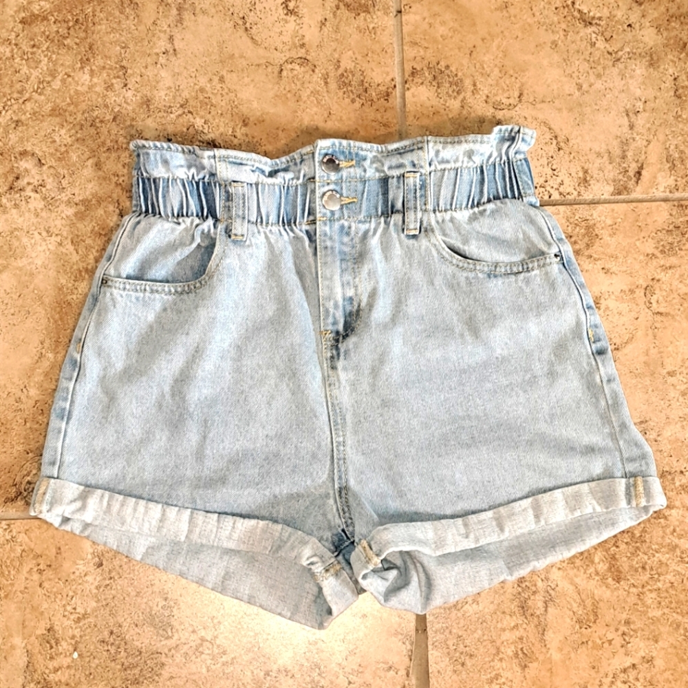 Denim BLVD L.A. paper bag shorts